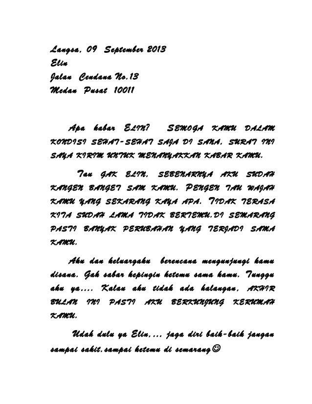 Surat Karangan Putri PR Sekolah Surat Karangan Putri PR Sekolah