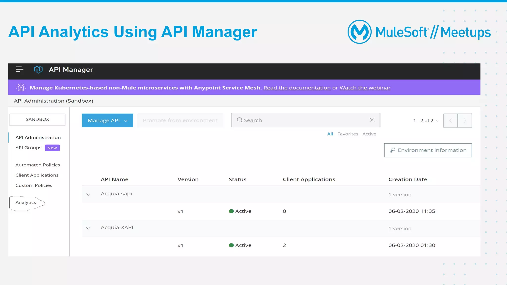API Analytics Using API Manager
 