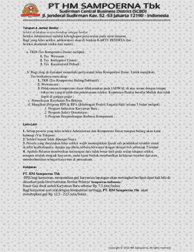 Surat Panggilan Amp Amp Daftar Peserta Interview Kandidat Pt Hm