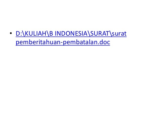 Surat pemberitahuan, surat undangan, surat kuasa