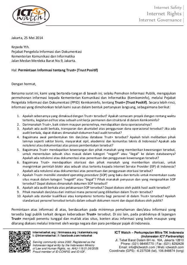 surat permohonan informasi trust positif surat permohonan informasi trust positif