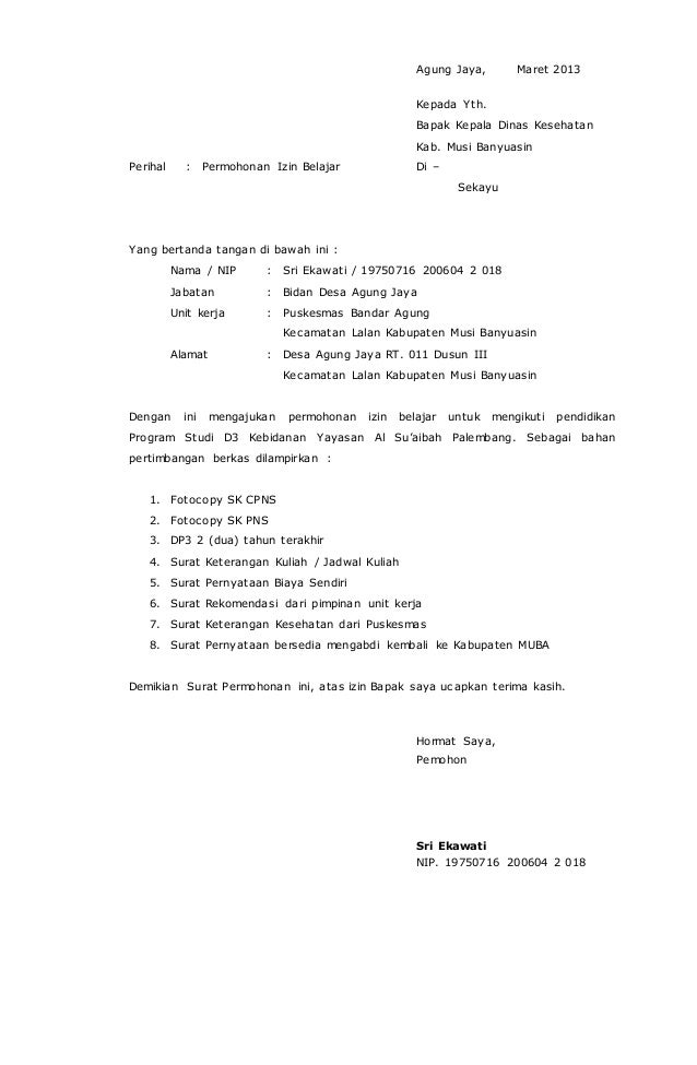 Surat Pernyataan Bersedia Mengabdi Kembali