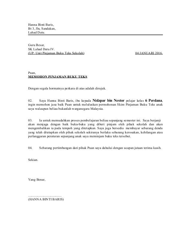 surat rasmi memohon cuti sekolah 92 surat rasmi memohon cuti sekolah 95