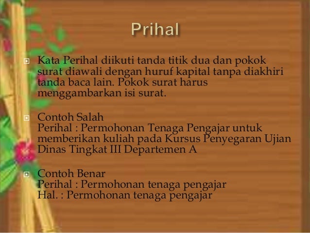 Bahasa Indonesia surat resmi