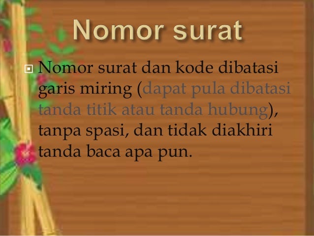 Bahasa Indonesia, surat resmi
