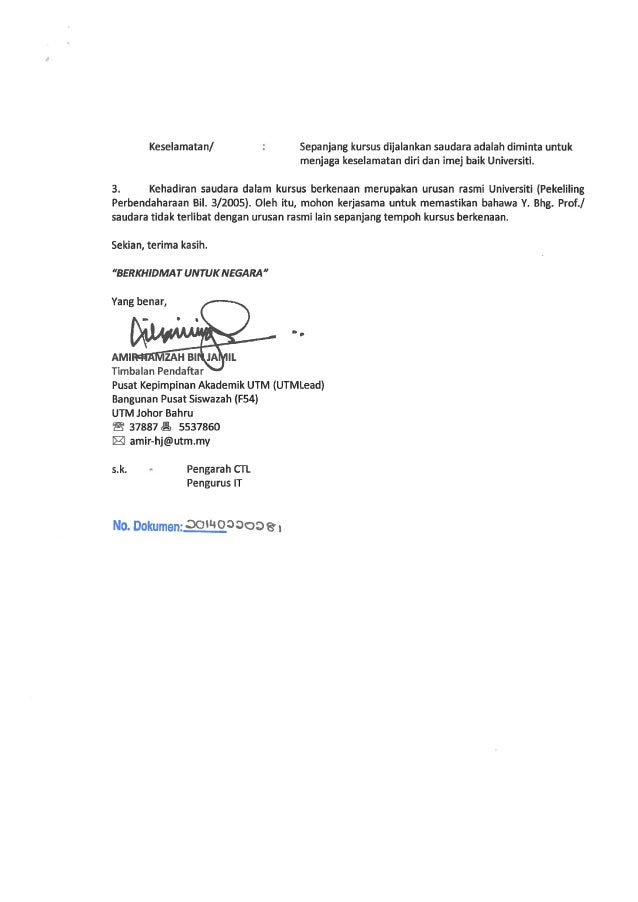 Surat Tawaran E Learning Utm Help Desk 3 Mac
