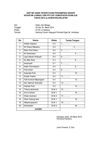 Surat Tugas Siswa