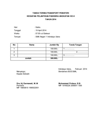 Surat Tugas Siswa