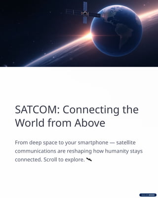 Sat Com Overview SATCOM: Revolutionizing Global Connectivity Through Satellite ...