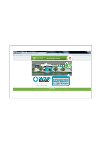 34 ESPECIALIDADES MÉDICAS
Y UNIDADES DE DIAGNÓSTICO
Construimos el Nuevo Centro Médico
Clínico Municipal más importante del país
Calle Loma de Las Amarilis s/n
A espalda del Instituto Británico de La Bolichera

52 CONSULTORIOS

 