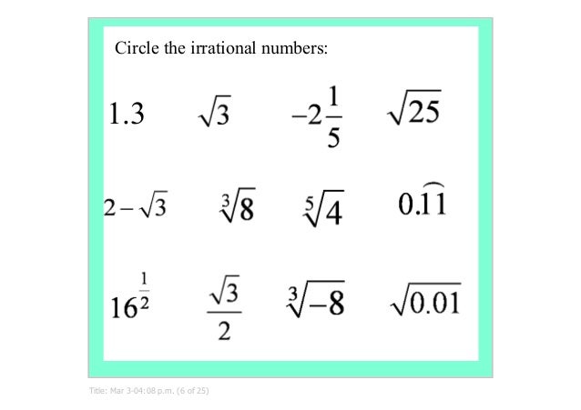 Printables Rational Or Irrational Worksheet surds1numbersets simplifysurds 6 circle the irrational