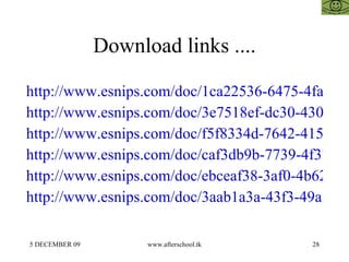 Download links .... http://www.esnips.com/doc/1ca22536-6475-4fa4-bb7f-5f77757301a1/30-may-reasoning http://www.esnips.com/...