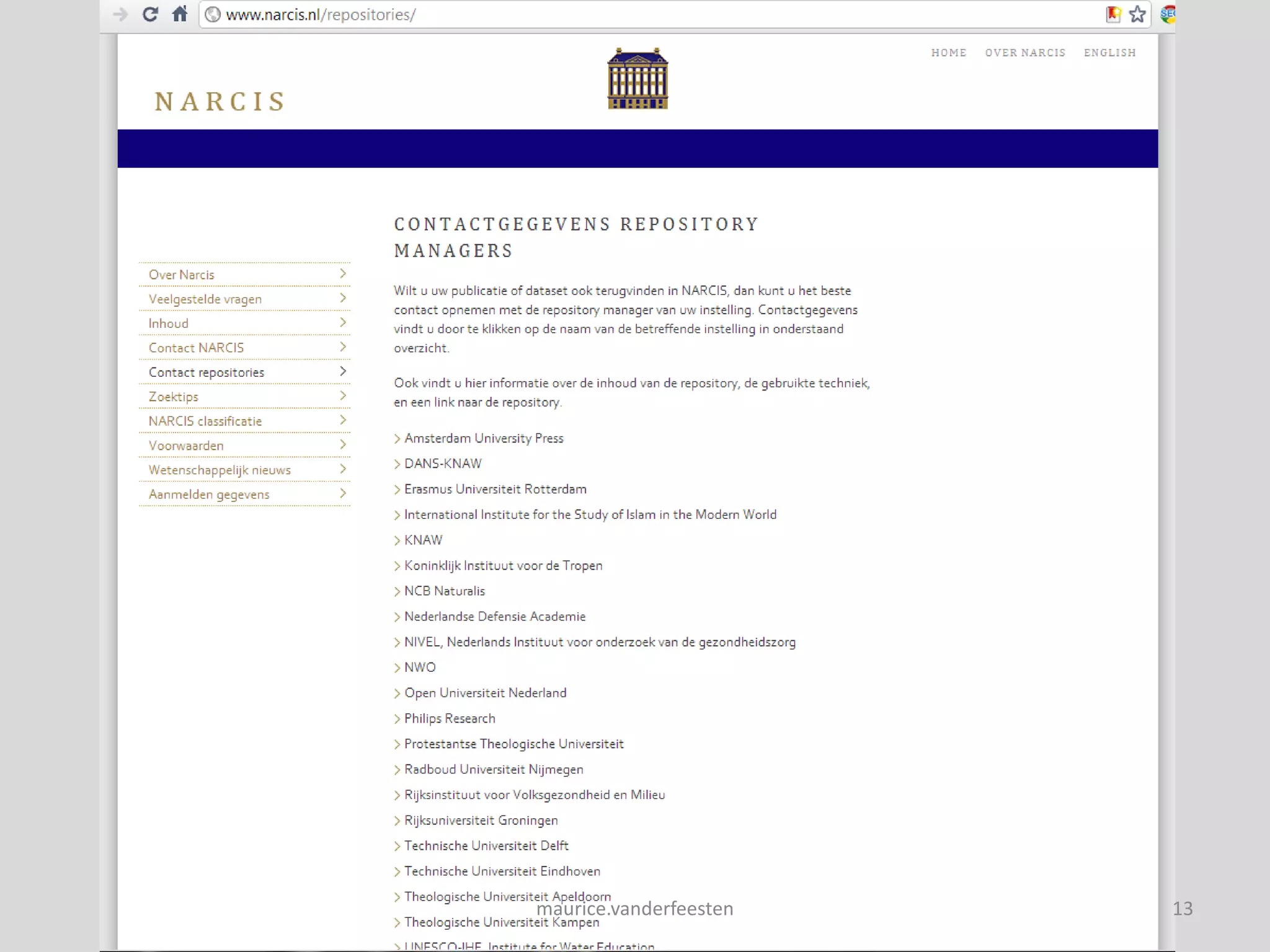 maurice.vanderfeesten   13
 