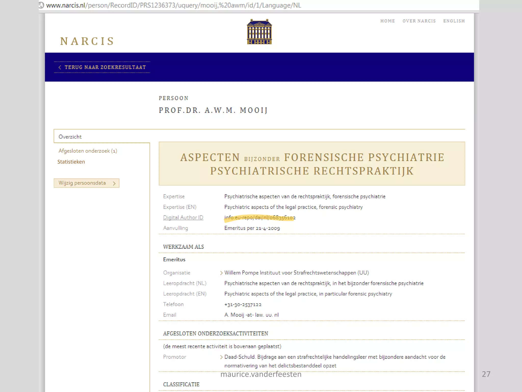 Statistieken




               maurice.vanderfeesten   27
 