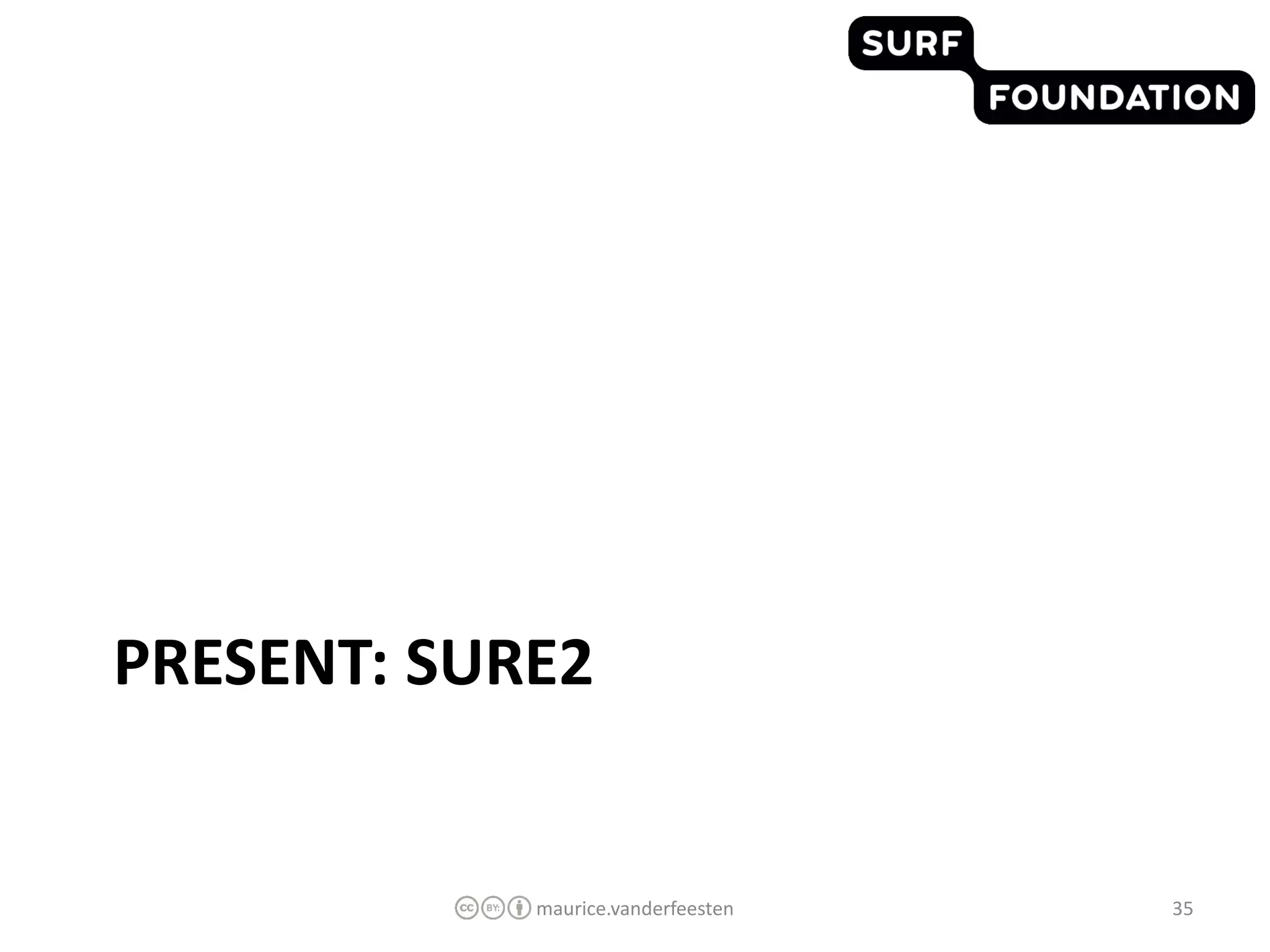 PRESENT: SURE2


            maurice.vanderfeesten   35
 