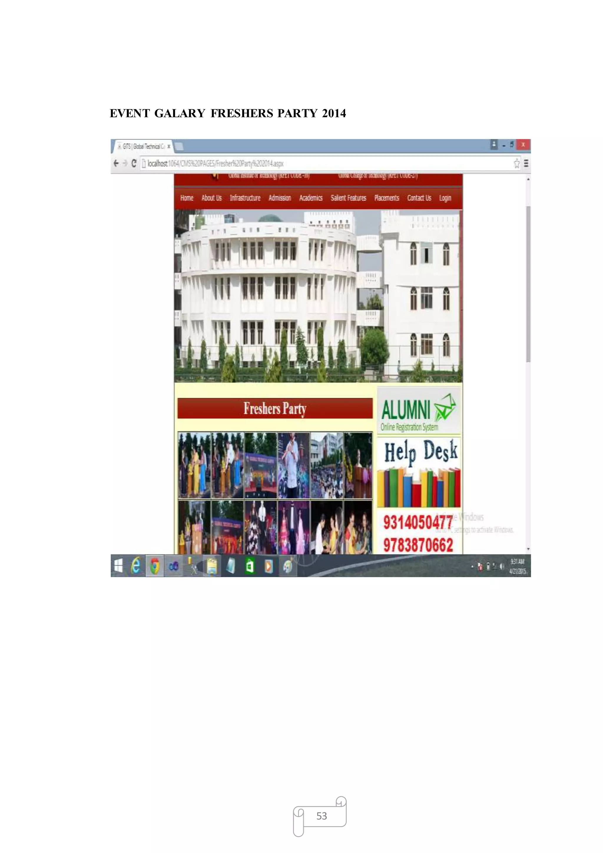 53
EVENT GALARY FRESHERS PARTY 2014
 