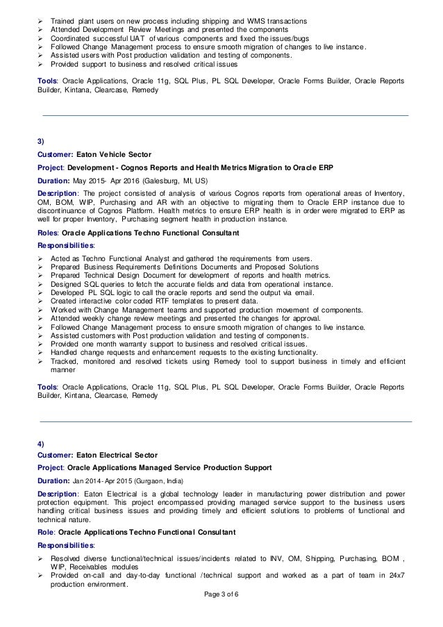 Surendra Beniwal Oracle Applications Consultant Resume