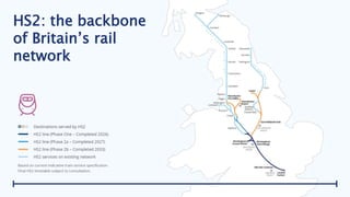 HS2: the backbone
of Britain’s rail
network
 