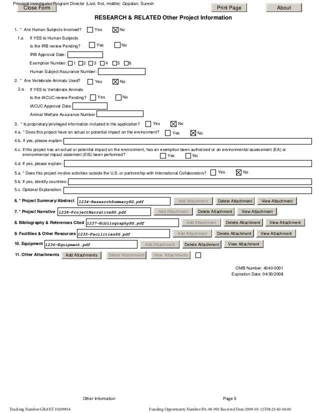 suresh gopalan reapply cross regulation of immune nih grant cover letters
