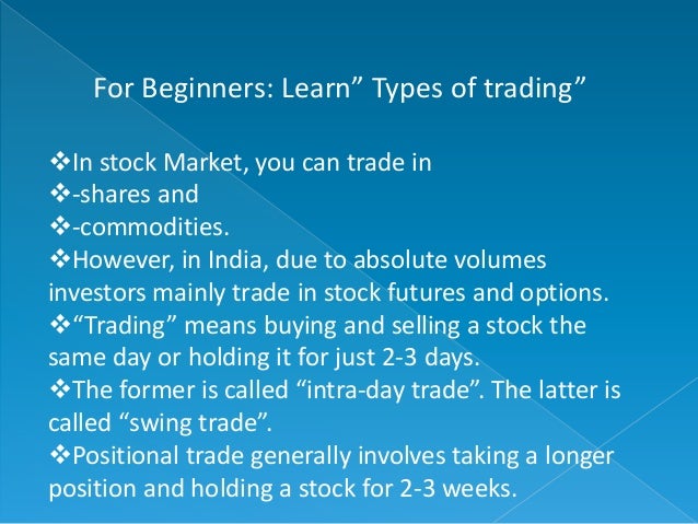 Options trading for beginners india