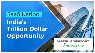 SaaS Nation
India’s
Trillion Dollar
Opportunity
Suresh Sambandam
 