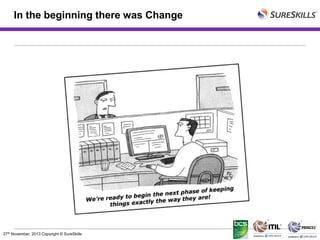 In the beginning there was Change

27th November, 2013 Copyright © SureSkills

 