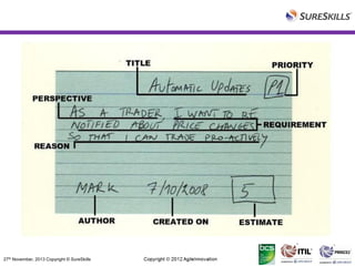 27th November, 2013 Copyright © SureSkills

 