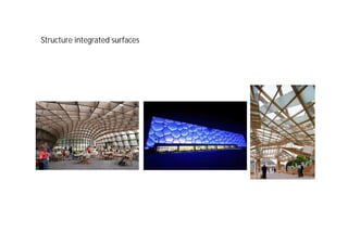 Structure integrated surfaces
 