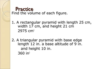 Surface Area and Volume | PPT