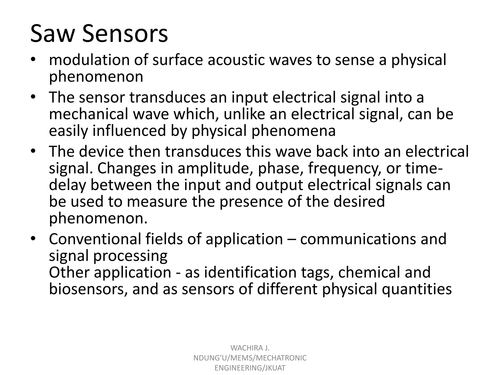 Surface acoustic waves | PPTX
