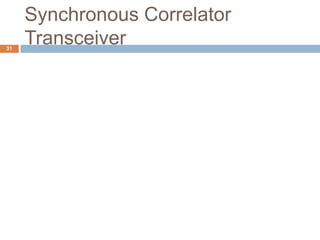 Synchronous Correlator
31
     Transceiver
 