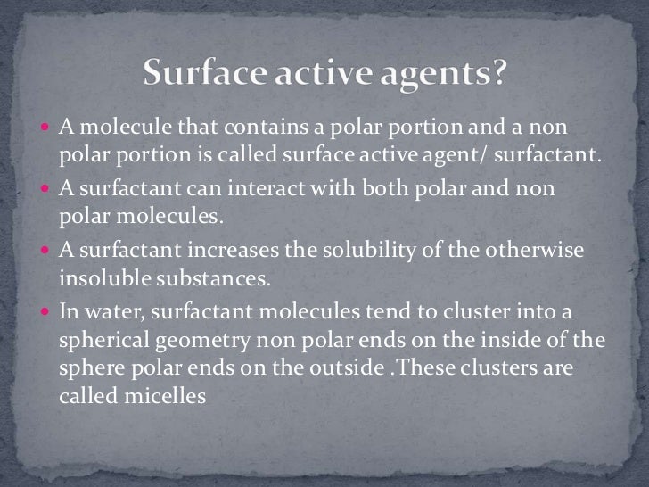 Surface active agents
