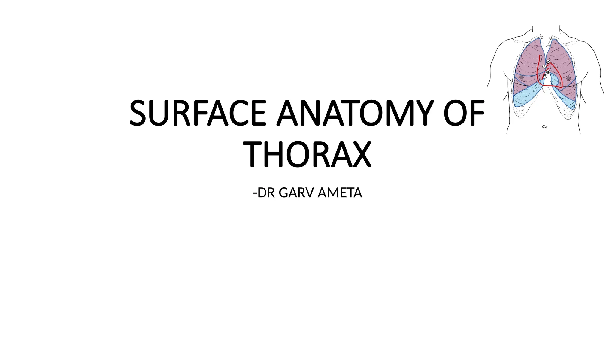 Surface Anatomy Of Thorax - Dr. Garv.pptx