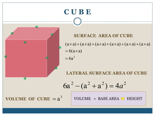 Surface area and volume | PPT