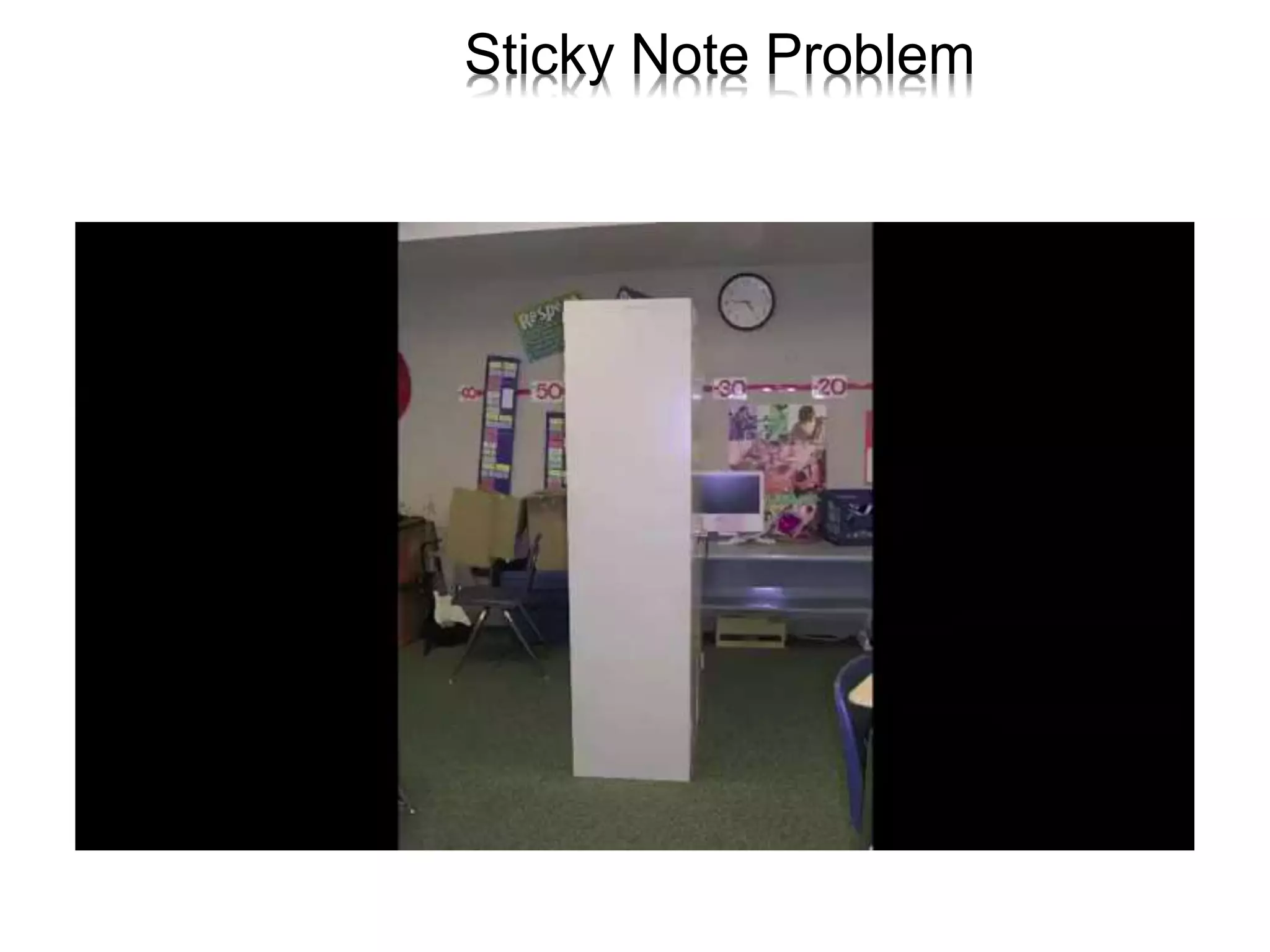 Sticky Note Problem
 