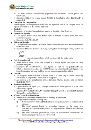 coordination compounds ncert | PDF