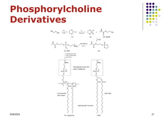 5/26/2023 21
Phosphorylcholine
Derivatives
 