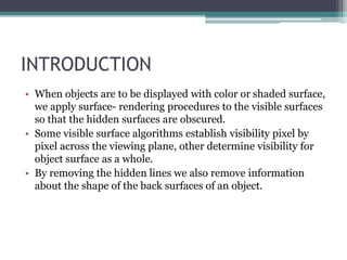 Surface design and visible surfaces | PPT