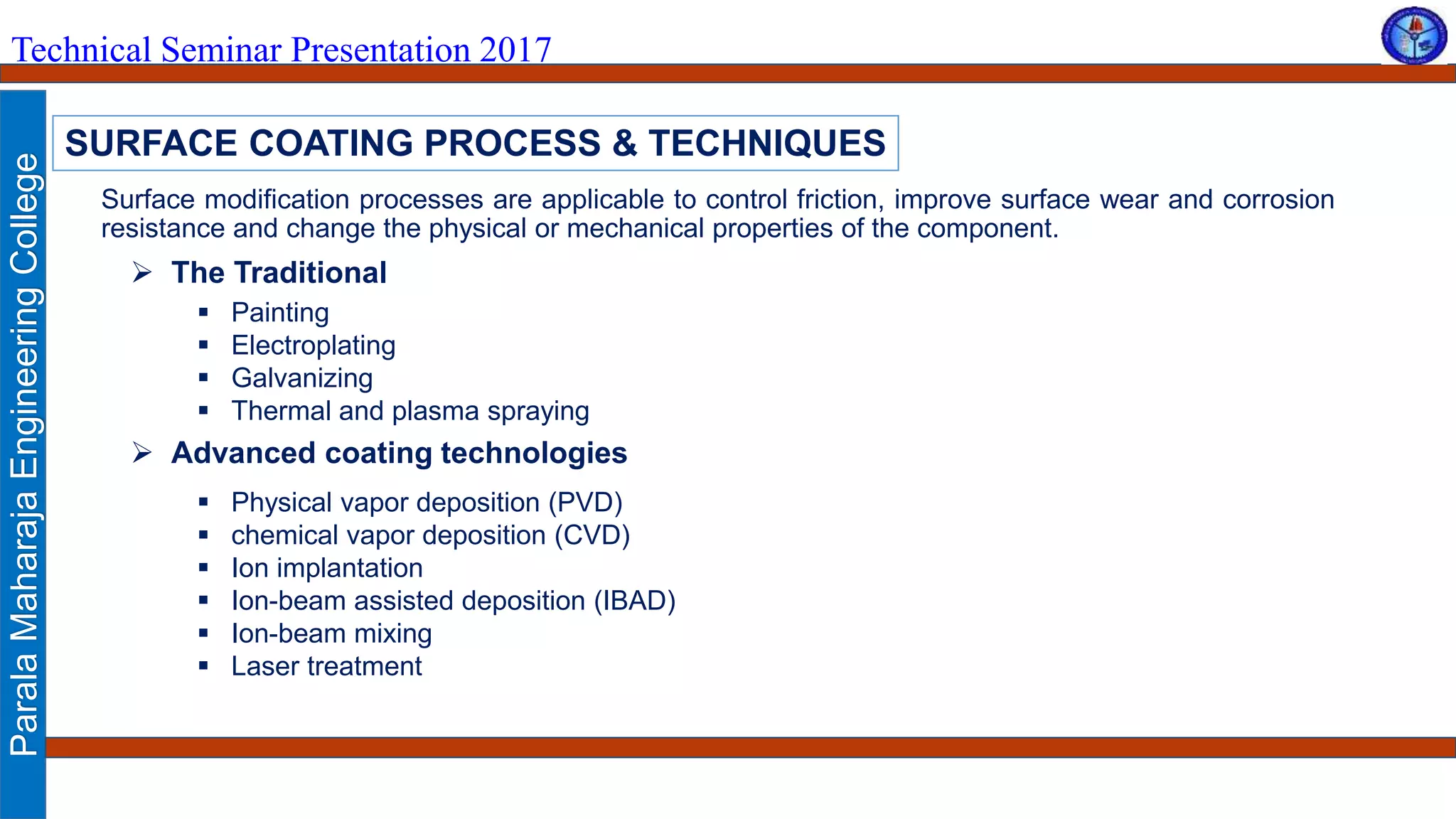 Surface engineering | PPTX
