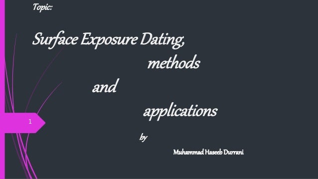 another term for cosmogenic isotope dating is surface exposure datingis 24 too late to start dating