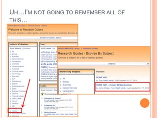 UH…I’M NOT GOING TO REMEMBER ALL OF 
THIS… 
 