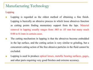 Lens Lapping Surface finishing process.ppt