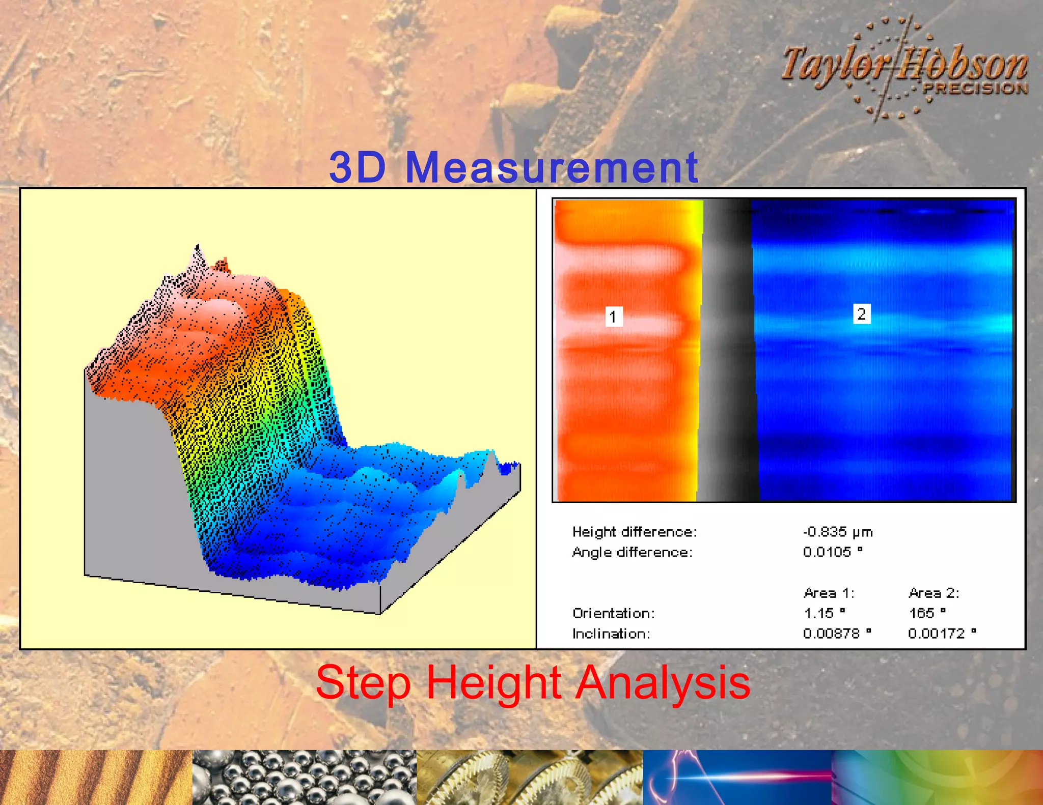 3D Measurement

Step Height Analysis

 