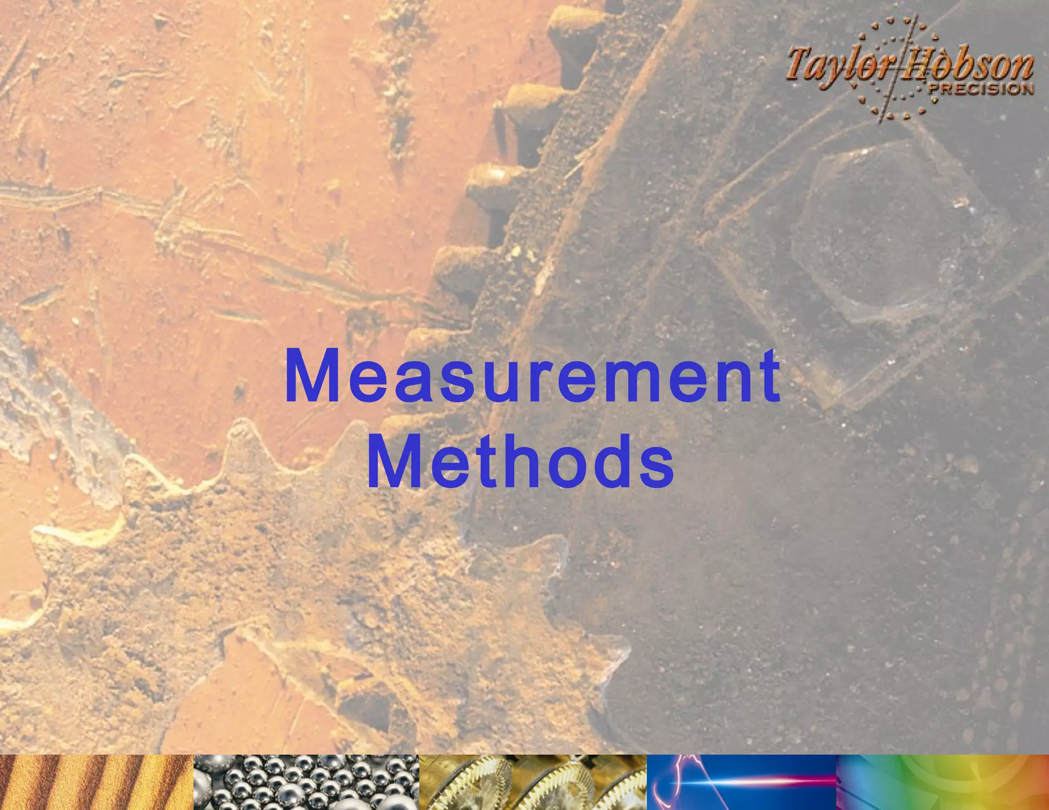 Measurement
Methods

 