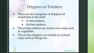 Surface irrigation methods Telugu ppt | PPTX