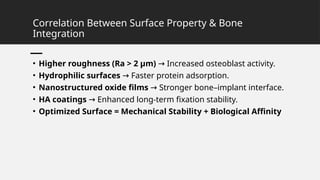 Bone Rods Surface Modification of Titanium Rods for Enhanced Bone Integration.pptx