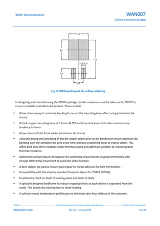To263 Soldering Surface mounted packages wan007 rev01 | PDF