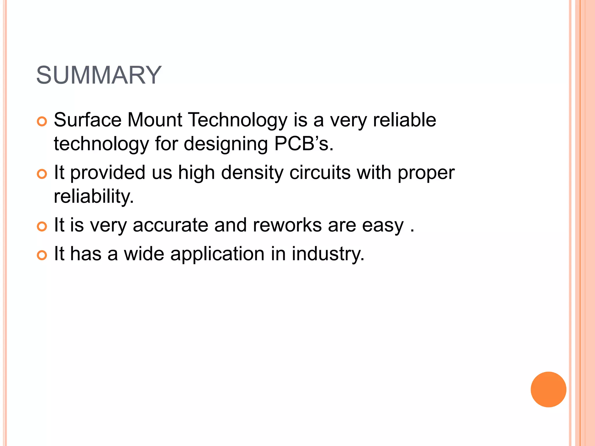 Surface mount technology | PPTX