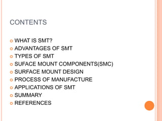 Surface mount technology | PPTX