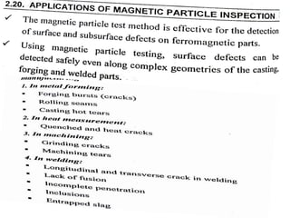 Surface NDT methods